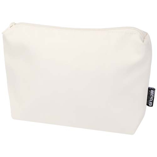Trousse de toilette 2 L promotionnelle recyclée Aware™ Trip Blanc cassé